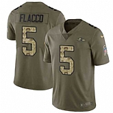 Nike Ravens 5 Joe Flacco Olive Camo Salute To Service Limited Jersey Dzhi,baseball caps,new era cap wholesale,wholesale hats